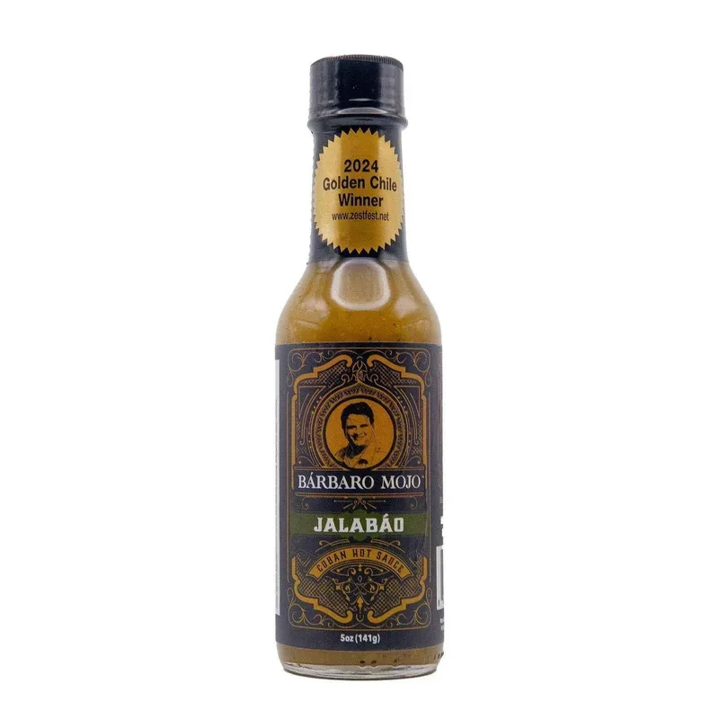 Barbaro Mojo Jalabáo Cuban Hot Sauce by BarbaroMojo.com hot sauce bottle