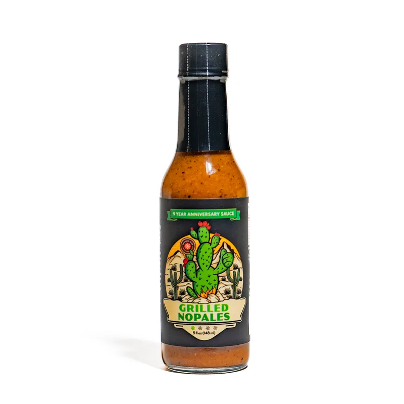 Paulman Acre - Grilled Nopales Hot Sauce by California Hot Sauce Solutions hot sauce bottle