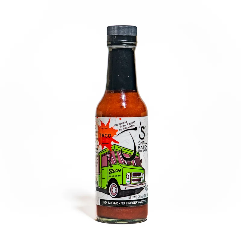 J's Small Batch - Taco Hot Sauce by California Hot Sauce Solutions hot sauce bottle