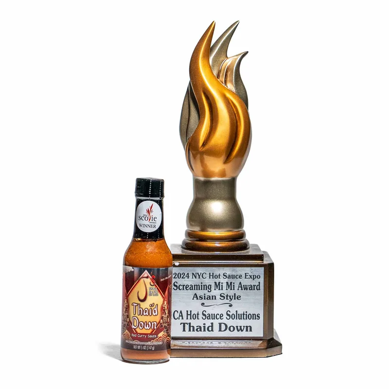 J's Small Batch - Thai'd Down Hot Sauce by California Hot Sauce Solutions hot sauce bottle