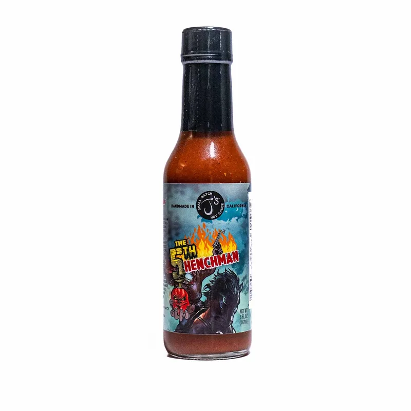 J's Small Batch - The 5th Henchman Hot Sauce by California Hot Sauce Solutions hot sauce bottle