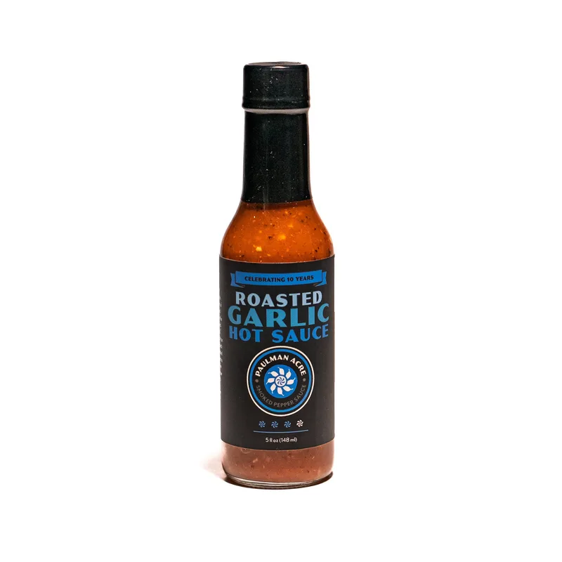 Paulman Acre - Roasted Garlic Hot Sauce by California Hot Sauce Solutions hot sauce bottle