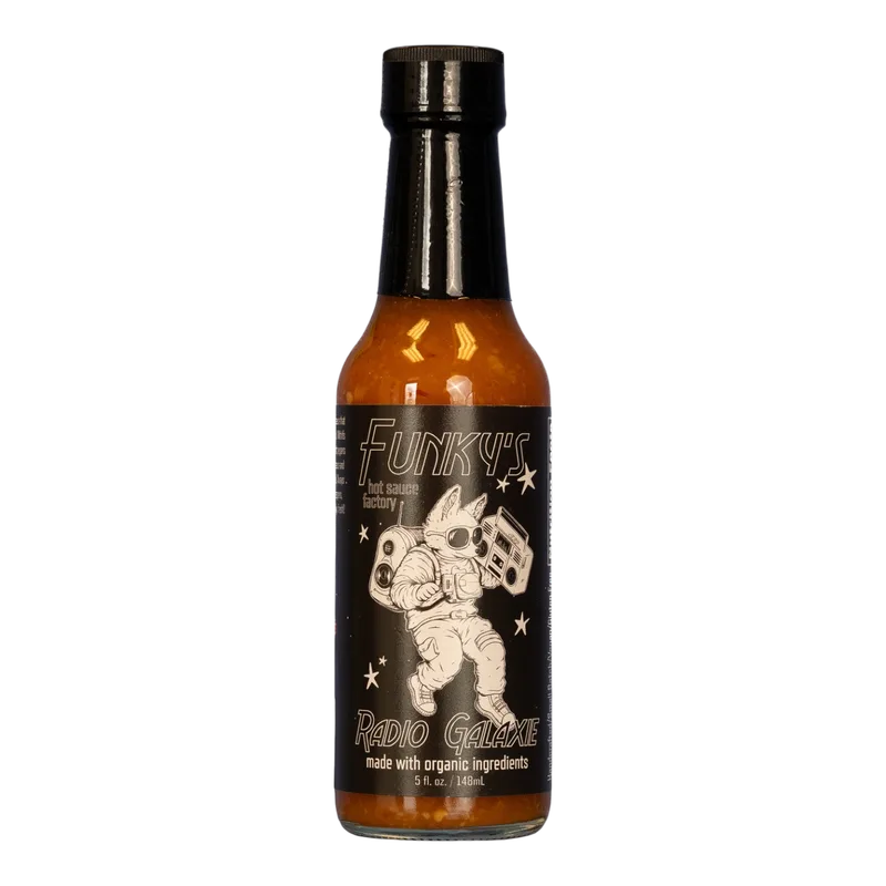 Radio Galaxie V 2026 - 5oz bottle - limited batch! by Funky's Foods, LLC hot sauce bottle