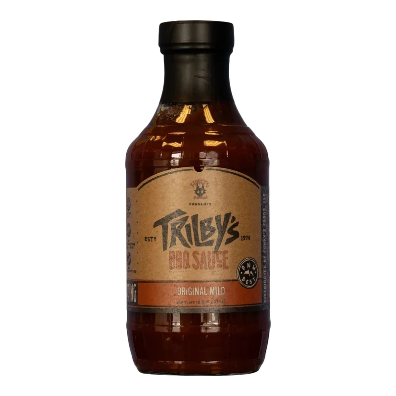 Trilby's Original Mild BBQ Sauce by Funky's Foods, LLC hot sauce bottle
