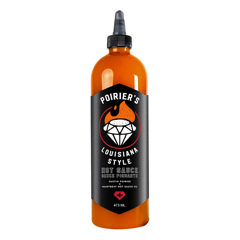 Poirier's Louisiana Style - 16oz by HBHSco hot sauce bottle