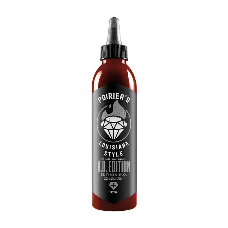 Poirier's Louisiana Style - K.O. EDITION by HBHSco hot sauce bottle