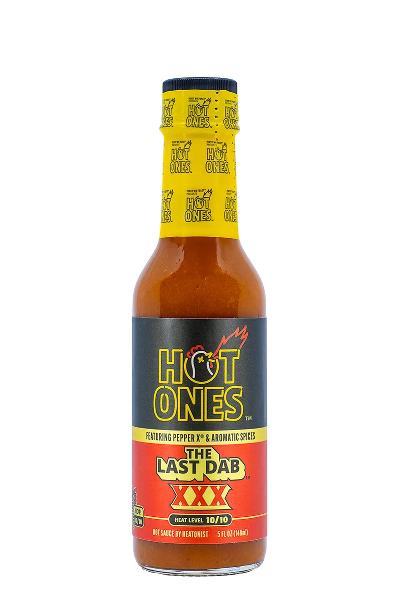 The Last Dab Triple X Hot Sauce by Hot Ones hot sauce bottle