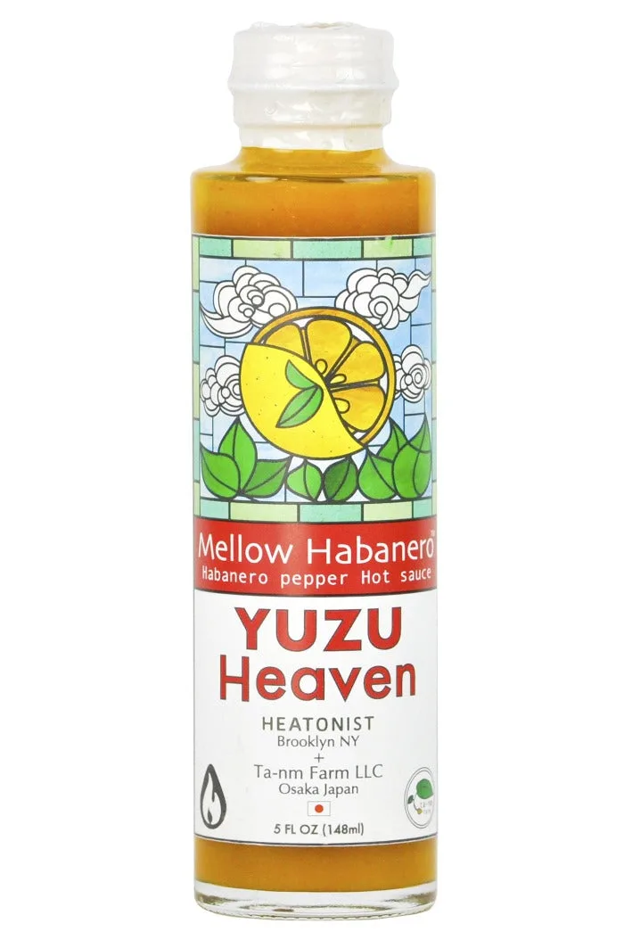 Yuzu Heaven Hot Sauce | Mellow Habanero hot sauce bottle