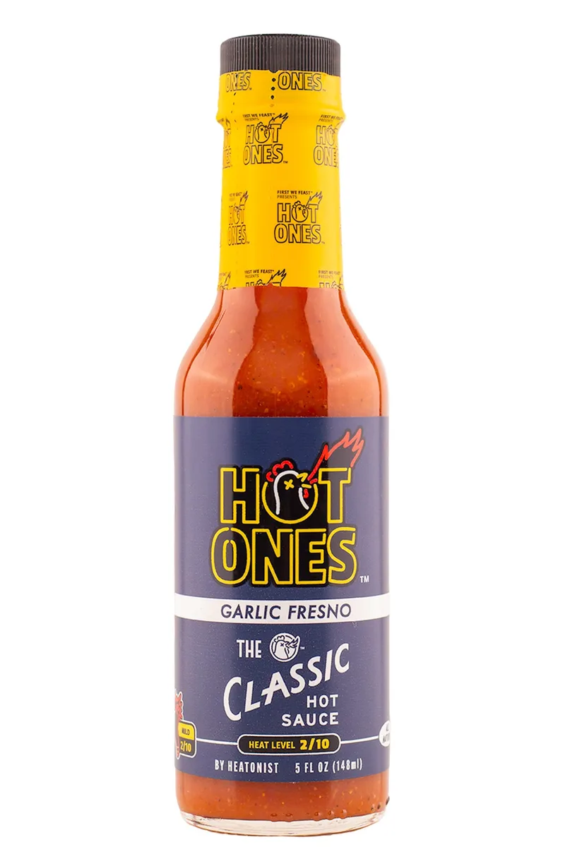 The Classic Garlic Fresno | Hot Ones Hot Sauce hot sauce bottle