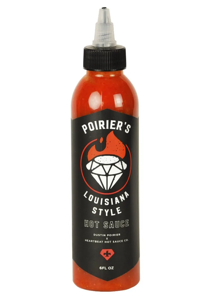 Dustin Poirier's Louisiana Style Hot Sauce hot sauce bottle