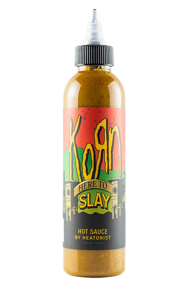 Here to Slay Hot Sauce | Korn hot sauce bottle