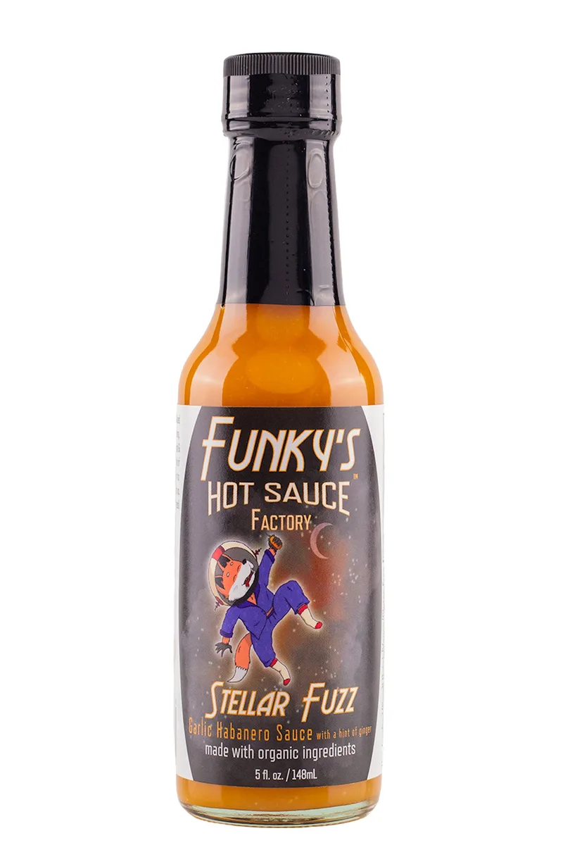 Stellar Fuzz | Funky's Hot Sauce Factory hot sauce bottle