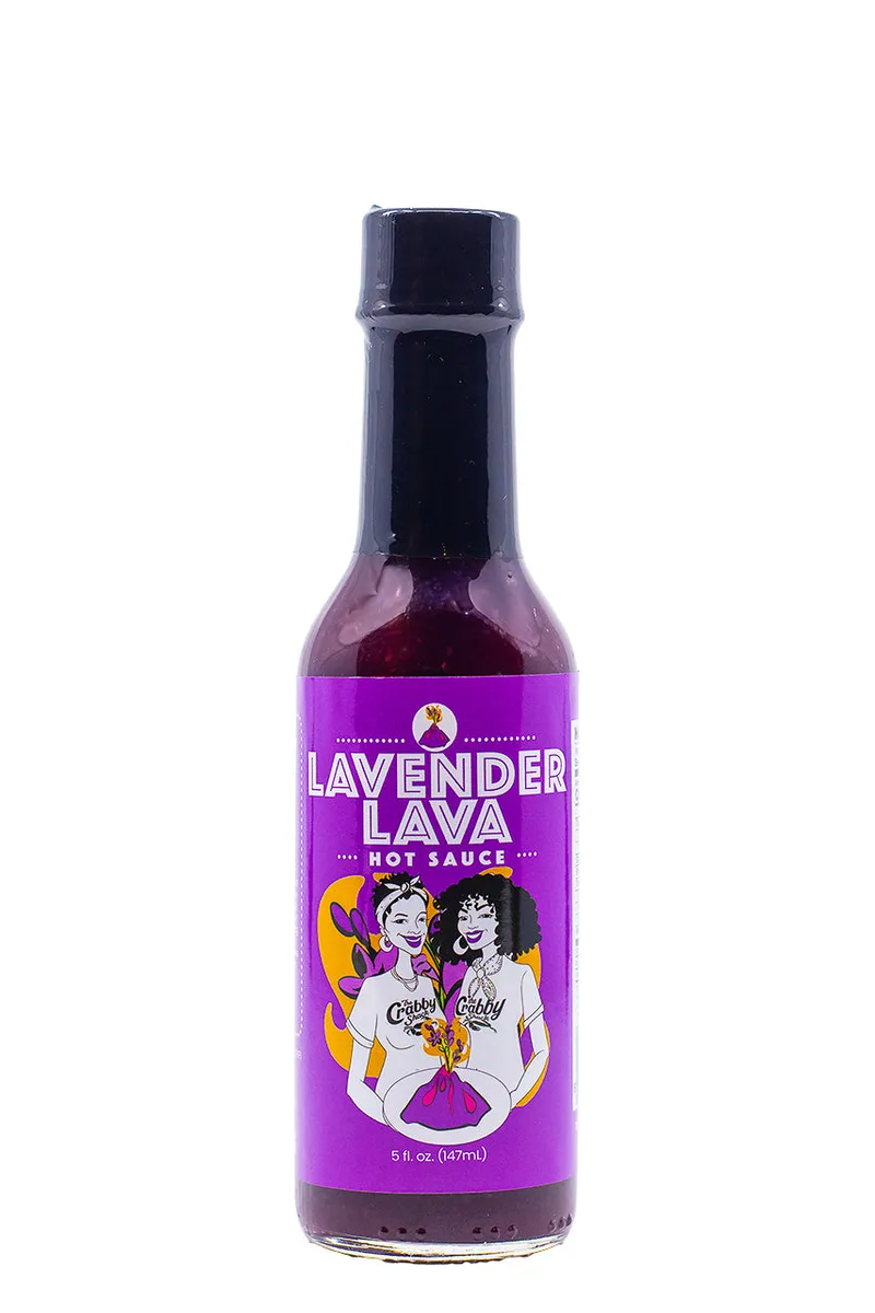 Lavender Lava | The Crabby Shack hot sauce bottle
