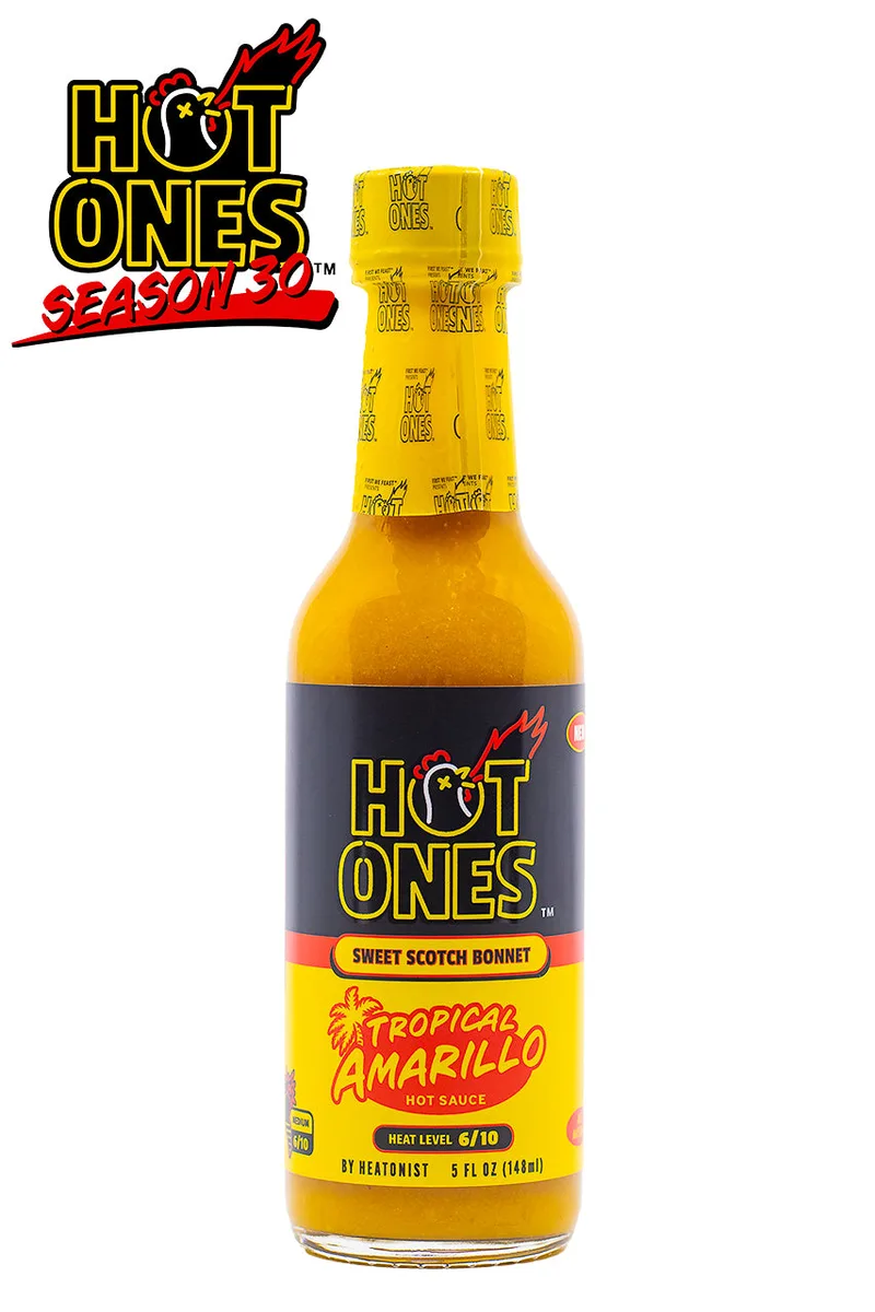 Tropical Amarillo | Hot Ones Hot Sauce hot sauce bottle