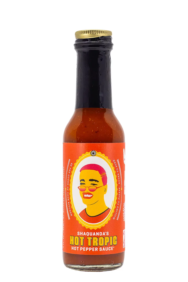 Hot Tropic Hot Sauce | Shaquanda's hot sauce bottle