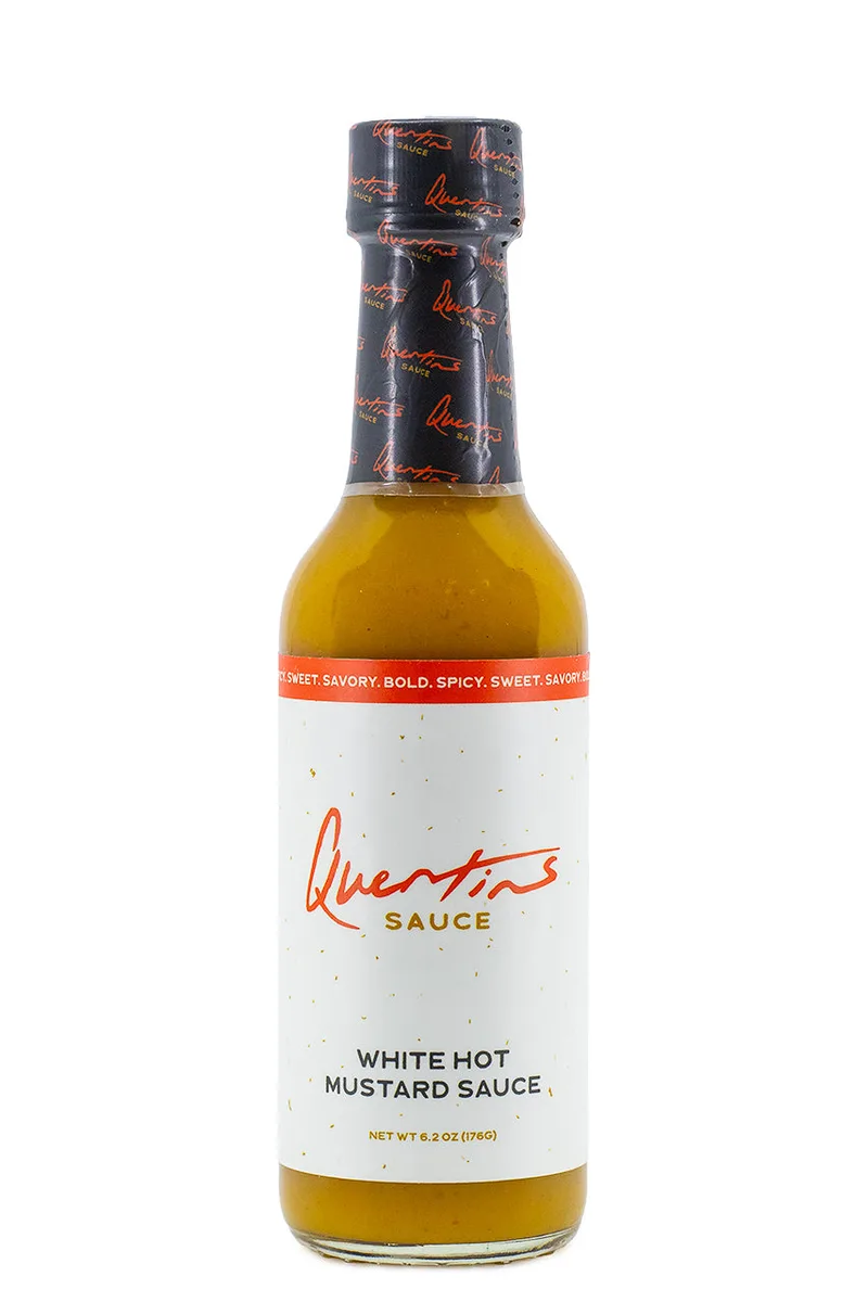 White Hot Mustard Sauce | Quentin's Sauce hot sauce bottle