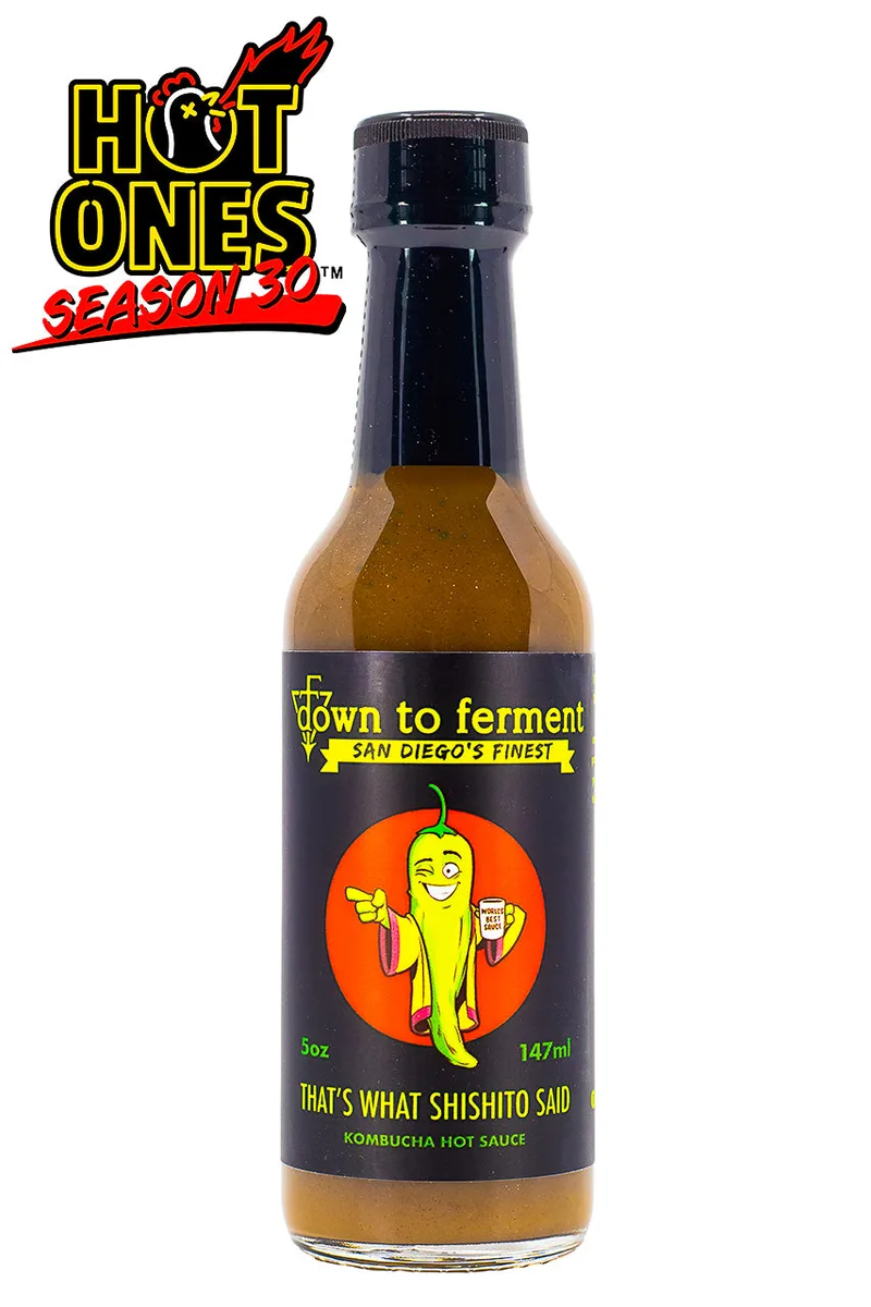 That's What Shishito Said | Down To Ferment hot sauce bottle