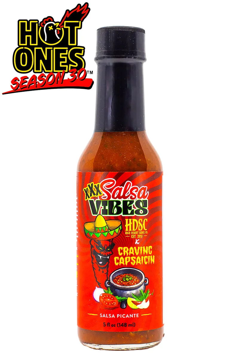 XXX Salsa Vibes | High Desert Sauce Co. hot sauce bottle