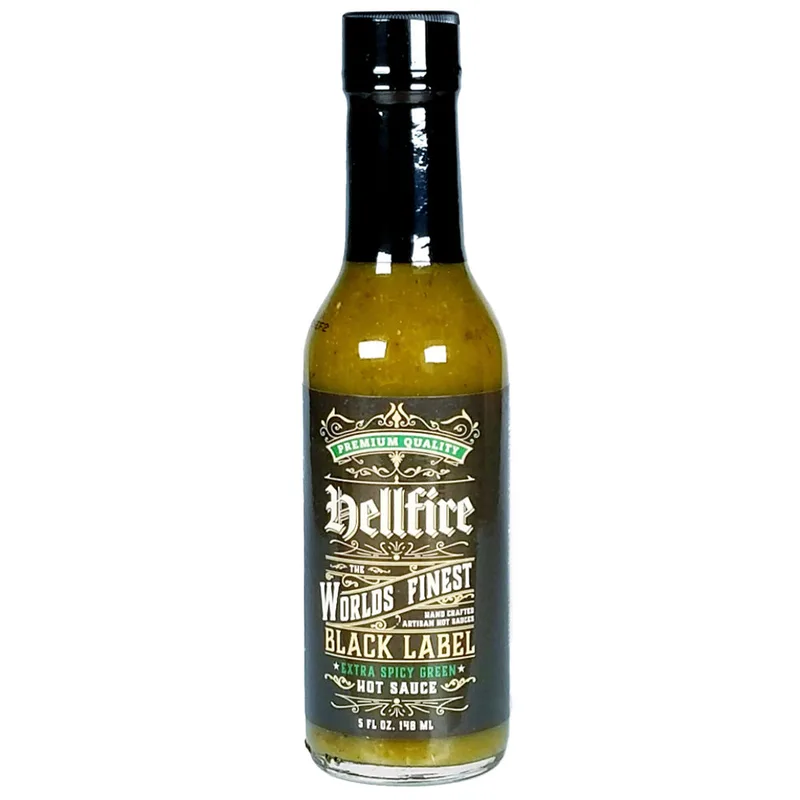 Hellfire Black Label Green Sauce