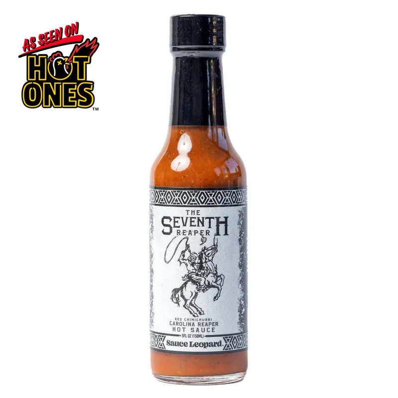 The Seventh Reaper - Red Chimichurri Sauce by sauceleopard hot sauce bottle