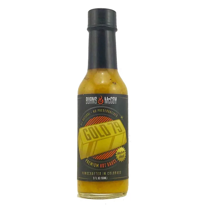 Burns & McCoy Gold 79 Premium Hot Sauce hot sauce bottle