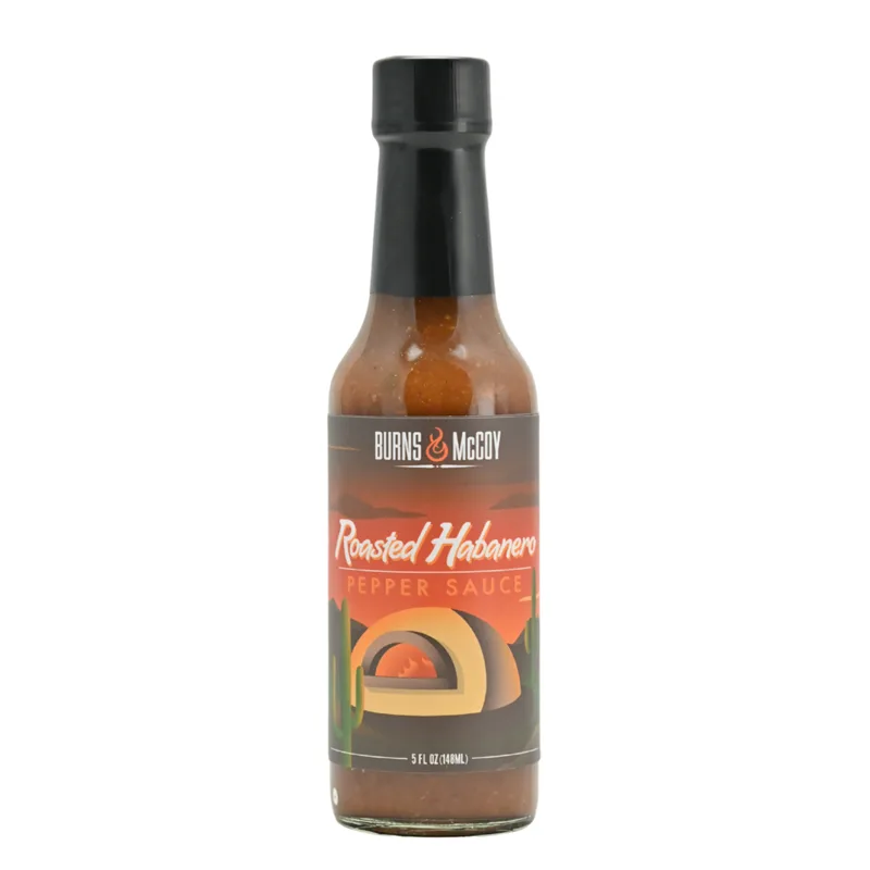 Burns & McCoy Smoked Habanero Roasted Garlic Hot Sauce hot sauce bottle