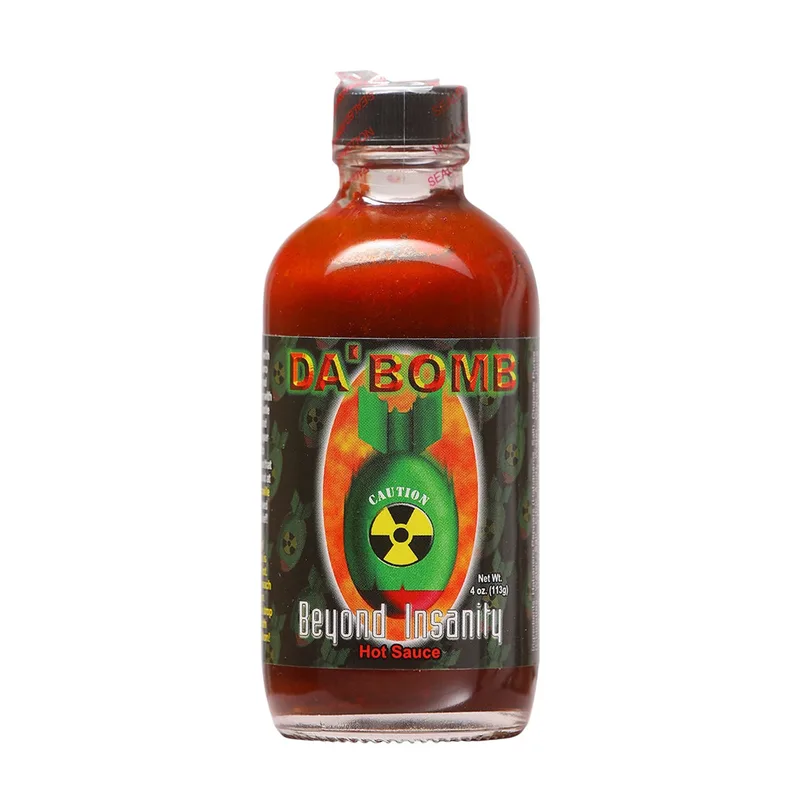 Da' Bomb Beyond Insanity Hot Sauce - Extra Hot Habanero & Chipotle Sauce (135,600 SHU)