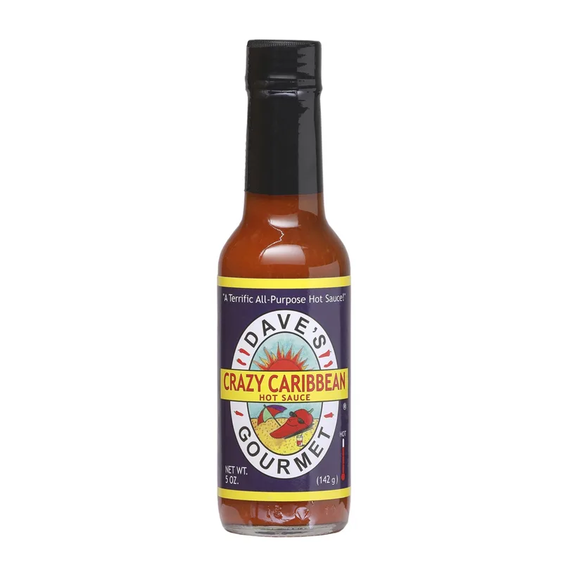 Dave's Gourmet Crazy Caribbean Hot Sauce hot sauce bottle