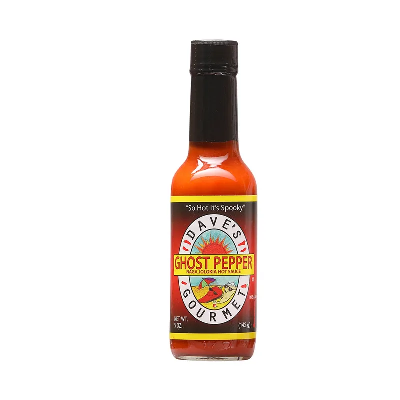 Dave's Gourmet Ghost Pepper Naga Jolokia Hot Sauce hot sauce bottle