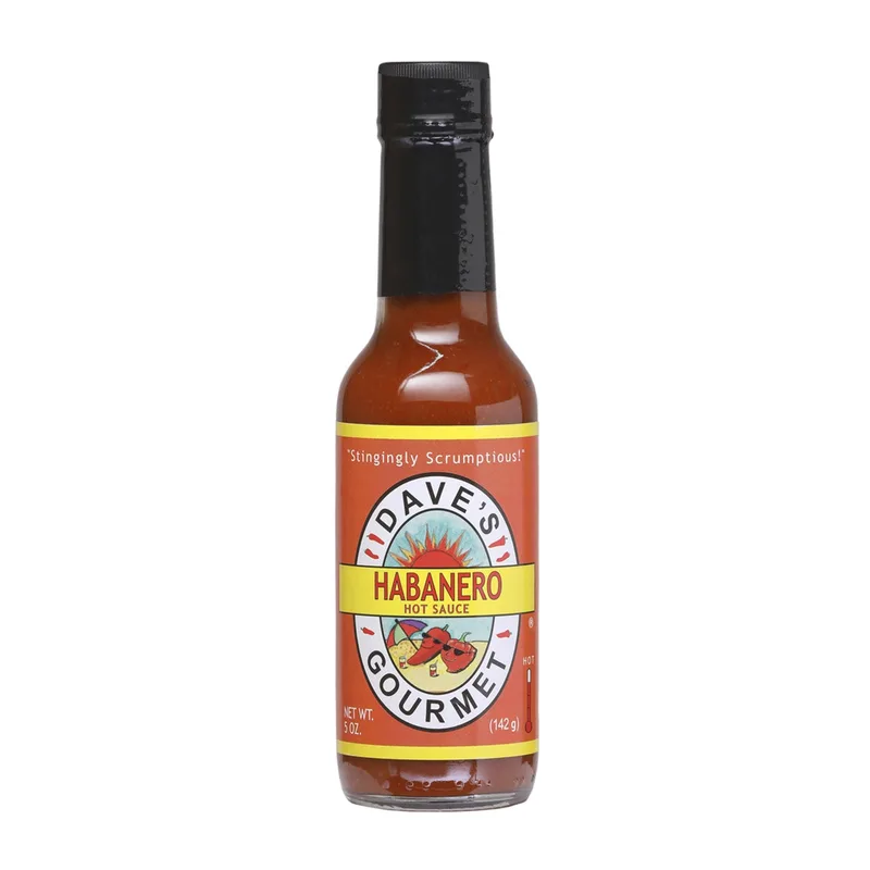 Dave's Gourmet Hurtin' Habanero Hot Sauce hot sauce bottle
