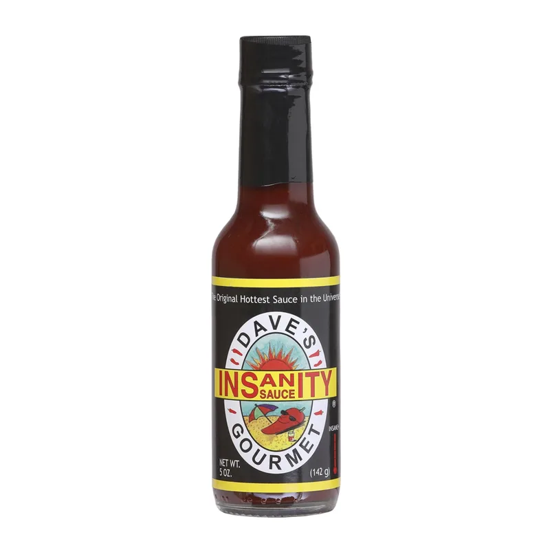 Dave's Gourmet Insanity Hot Sauce hot sauce bottle