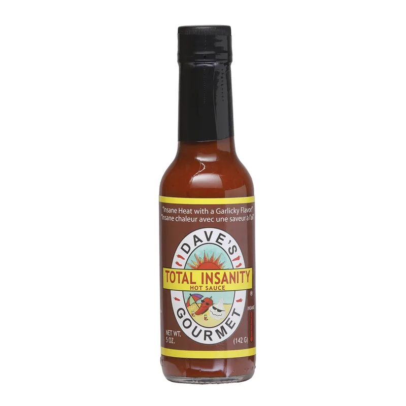 Dave's Gourmet Total Insanity Hot Sauce hot sauce bottle