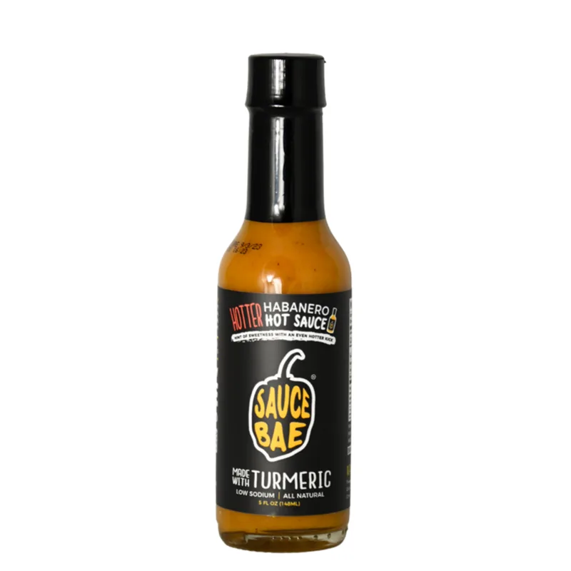 Sauce Bae Hotter Habanero Hot Sauce hot sauce bottle