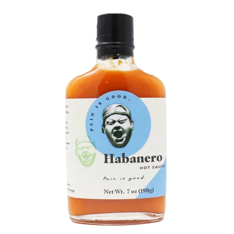 Pain is Good Habanero Hot Sauce hot sauce bottle