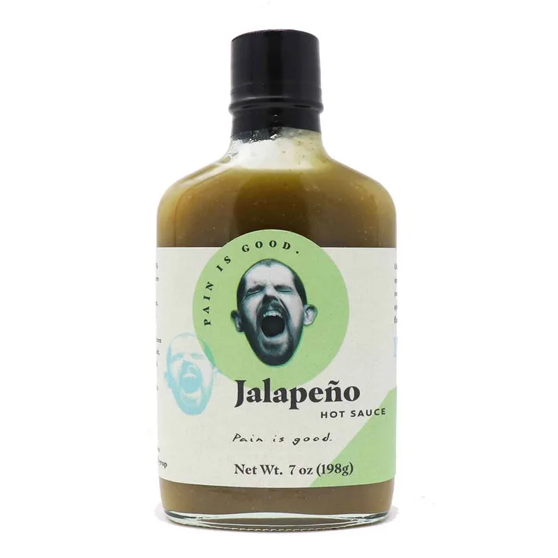 Pain is Good Jalapeno Hot Sauce hot sauce bottle