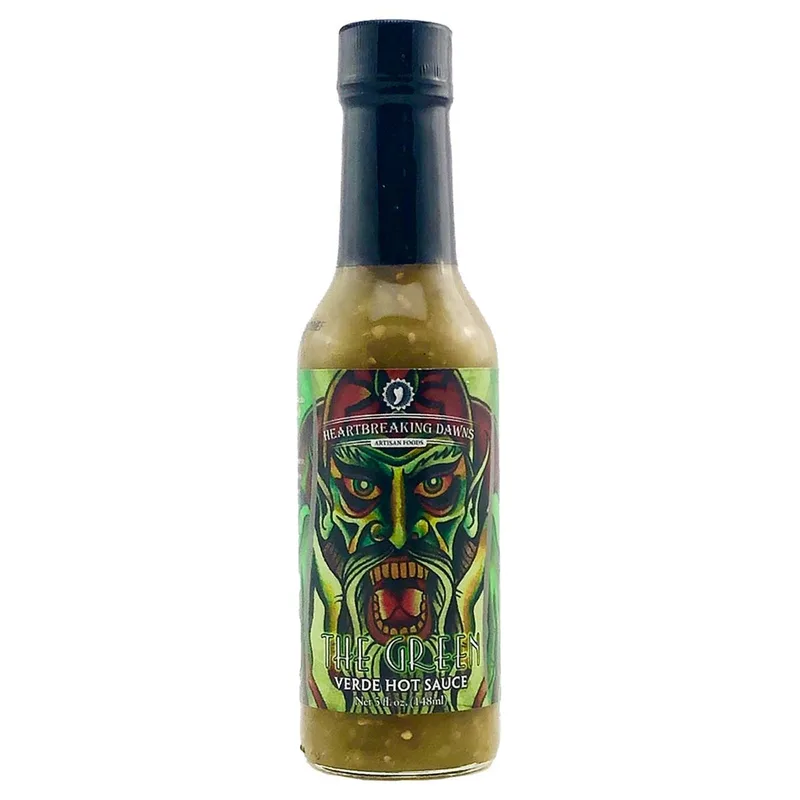 Heartbreaking Dawn's The Green Verde Hot Sauce hot sauce bottle