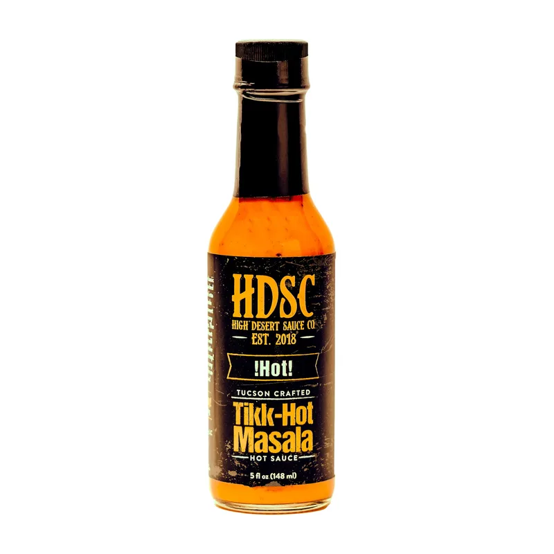 High Desert Tikk-HOT Masala Hot Sauce by High Desert Sauce Co. hot sauce bottle