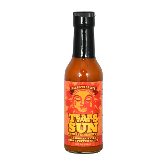 High River Tears of the Sun Private Reserve Hot Sauce by High River Sauces hot sauce bottle