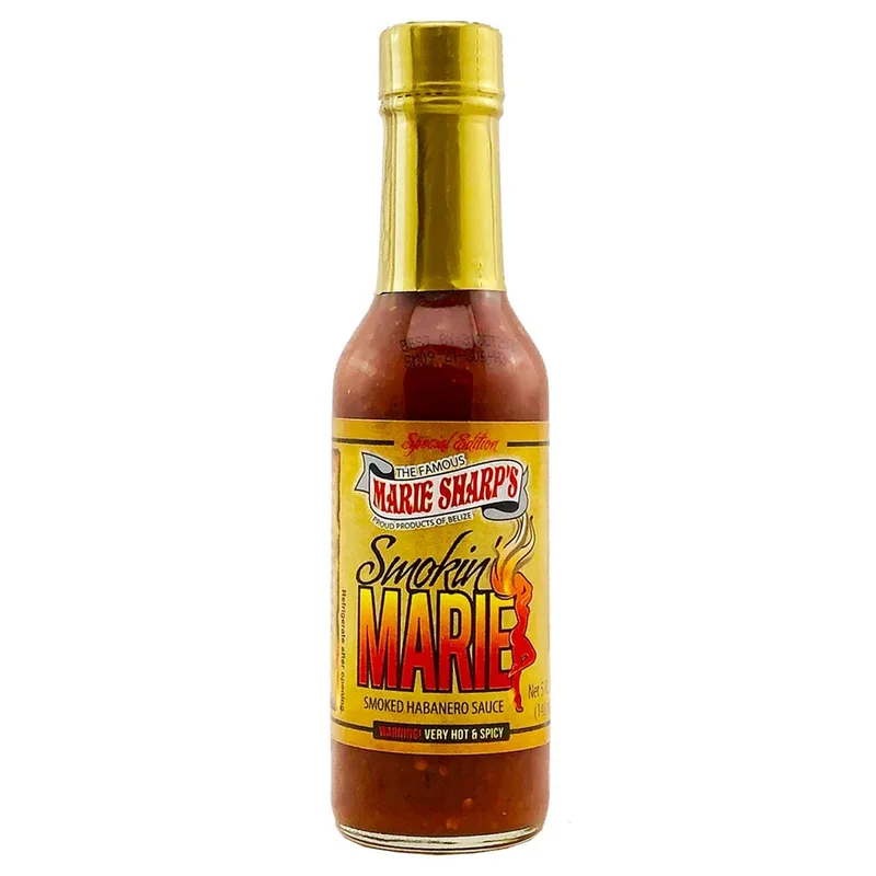 Marie Sharp's Smokin' Marie Pepper Sauce hot sauce bottle