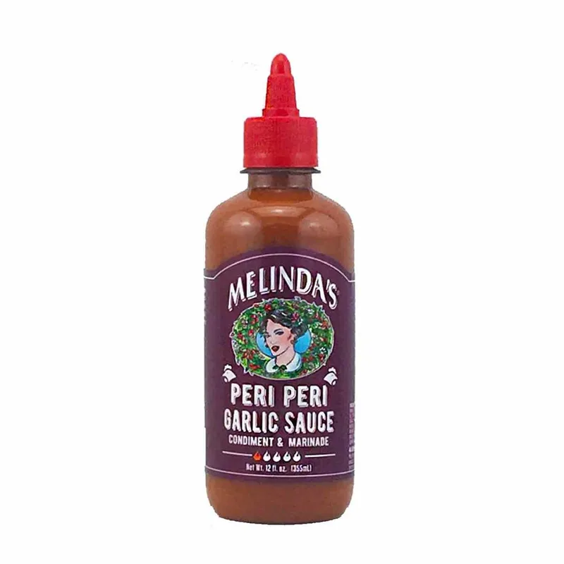 Melinda's Peri Peri Garlic Sauce hot sauce bottle