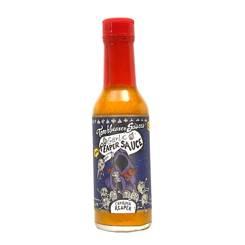 Torchbearer Garlic Reaper Hot Sauce by Torchbearer Sauces hot sauce bottle