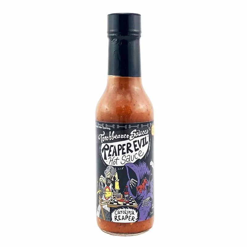 Torchbearer Reaper Evil Hot Sauce by Torchbearer Sauces hot sauce bottle
