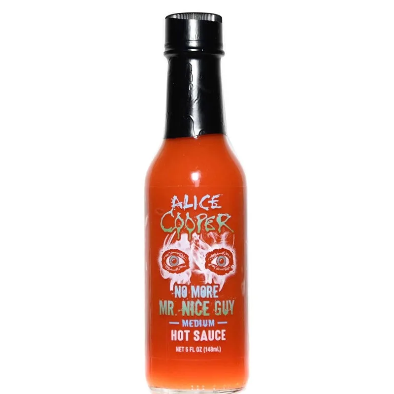 Alice Cooper No More Mr. Nice Guy Medium Hot Sauce by Alice Cooper hot sauce bottle