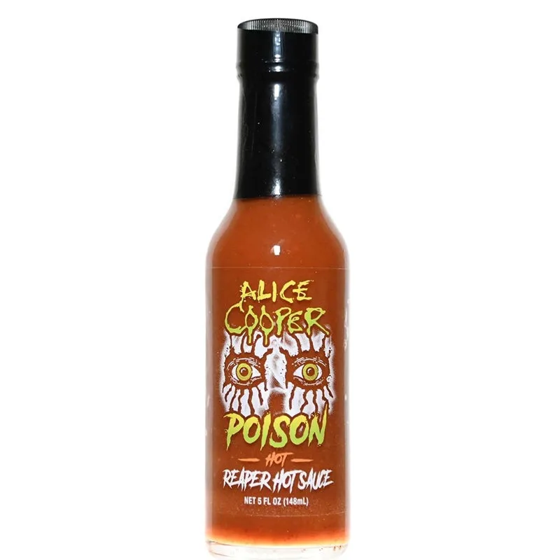 Alice Cooper Poison Reaper Hot Sauce by Alice Cooper hot sauce bottle