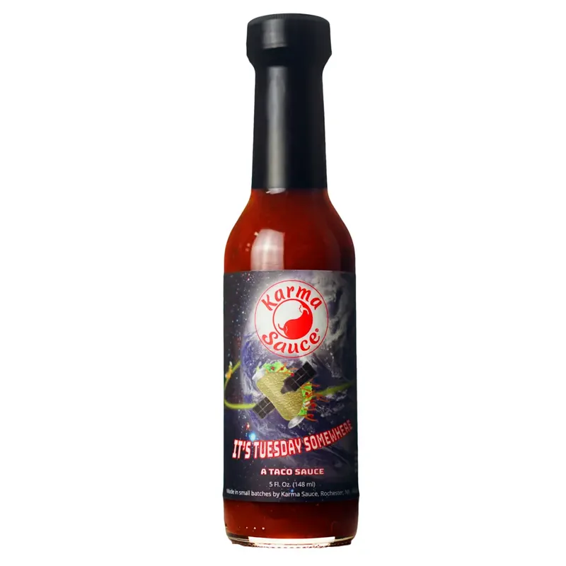 Karma Sauce It's Tuesday Somewhere Hot Sauce hot sauce bottle