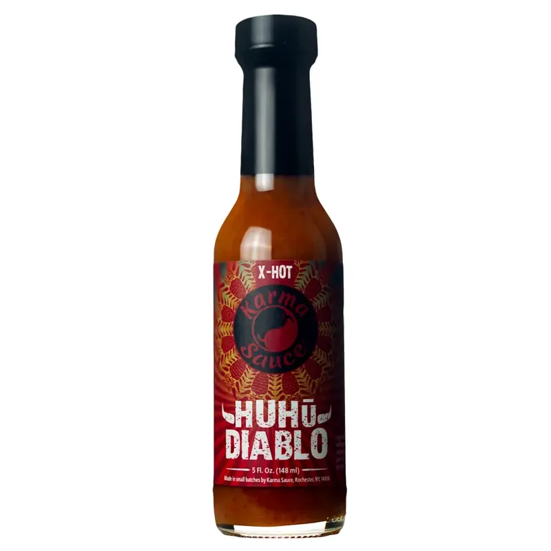 Karma Sauce Huhu Diablo Hot Sauce hot sauce bottle