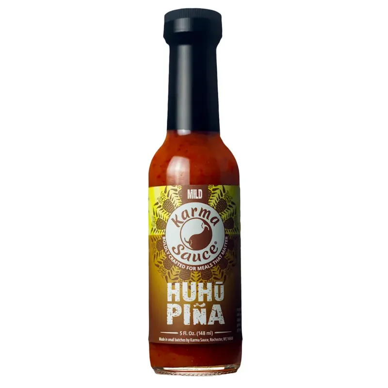 Karma Sauce Huhu Pina Hot Sauce hot sauce bottle