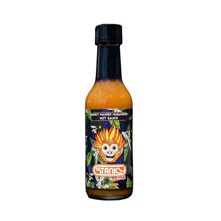 Stanky Sauce Honey Mango Habanero Hot Sauce hot sauce bottle