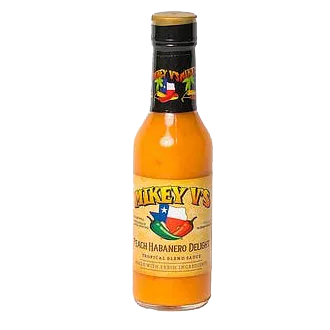 Mikey V's Peach Habanero Delight by Mikey V's Foods hot sauce bottle