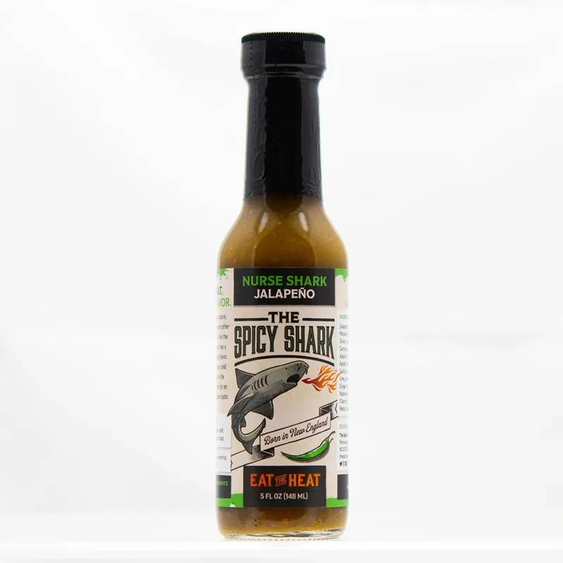 Spicy Shark Nurse Shark Jalapeno Hot Sauce by The Spicy Shark hot sauce bottle